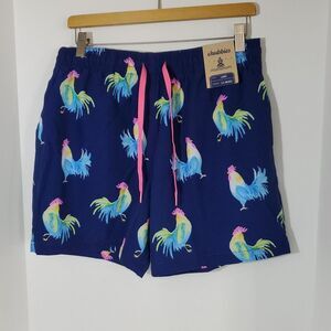 Chubbies The Fowl Plays 5.5" Stretch Classic Swim Trunks L NWT